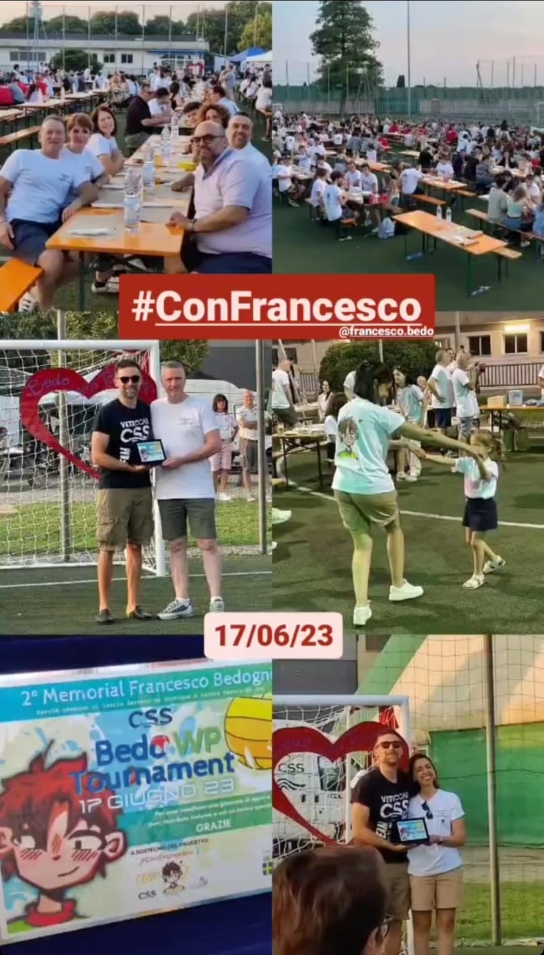 Ieri, 17.06.2023, secondo memorial e presentazione del progetto #ConFrancesco: includiAmo attraverso lo sport

Più di 700 persone insieme c…
