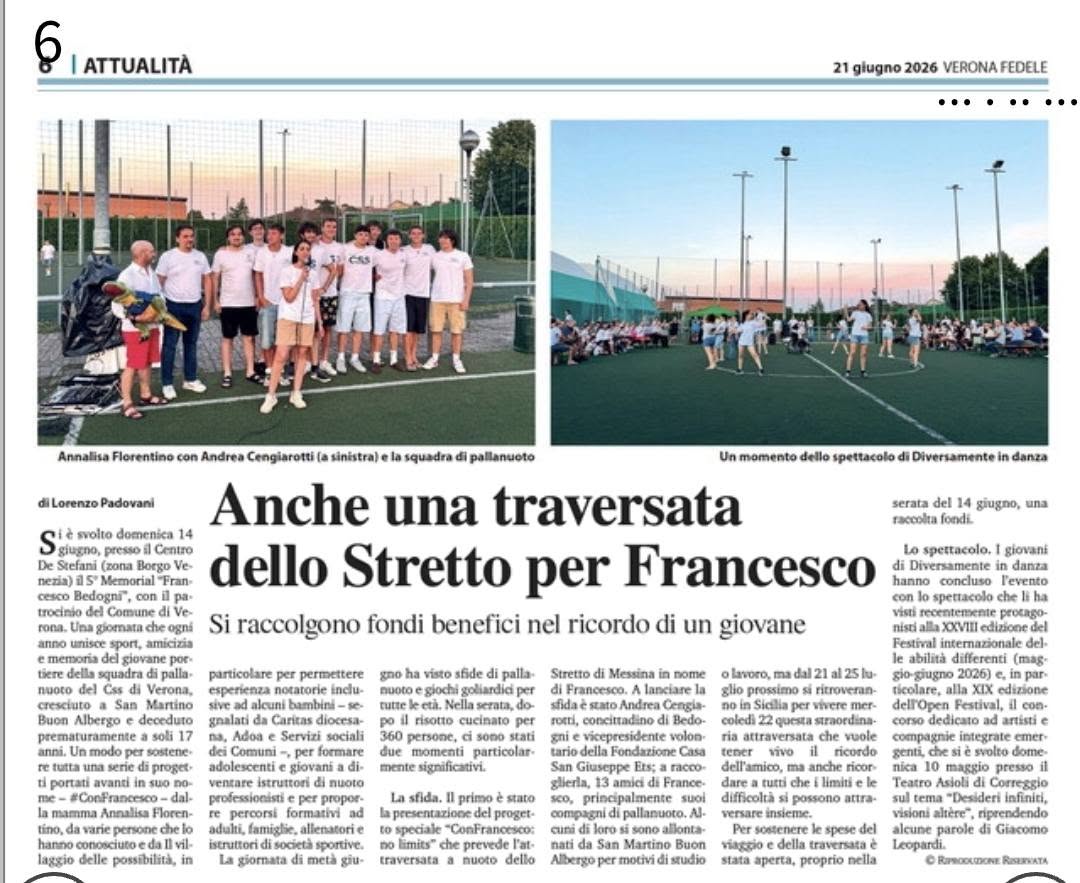 CAMPAGNA CROWDFUNDING – 【﻿“ＣＯＮＦＲＡＮＣＥＳＣＯ ＮＯ　ＬＩＭＩＴＳ”】

 “Non è una sfida sportiva. 
È un modo per non lasciare indietro nessuno.”
 
 GIORNO 1…
